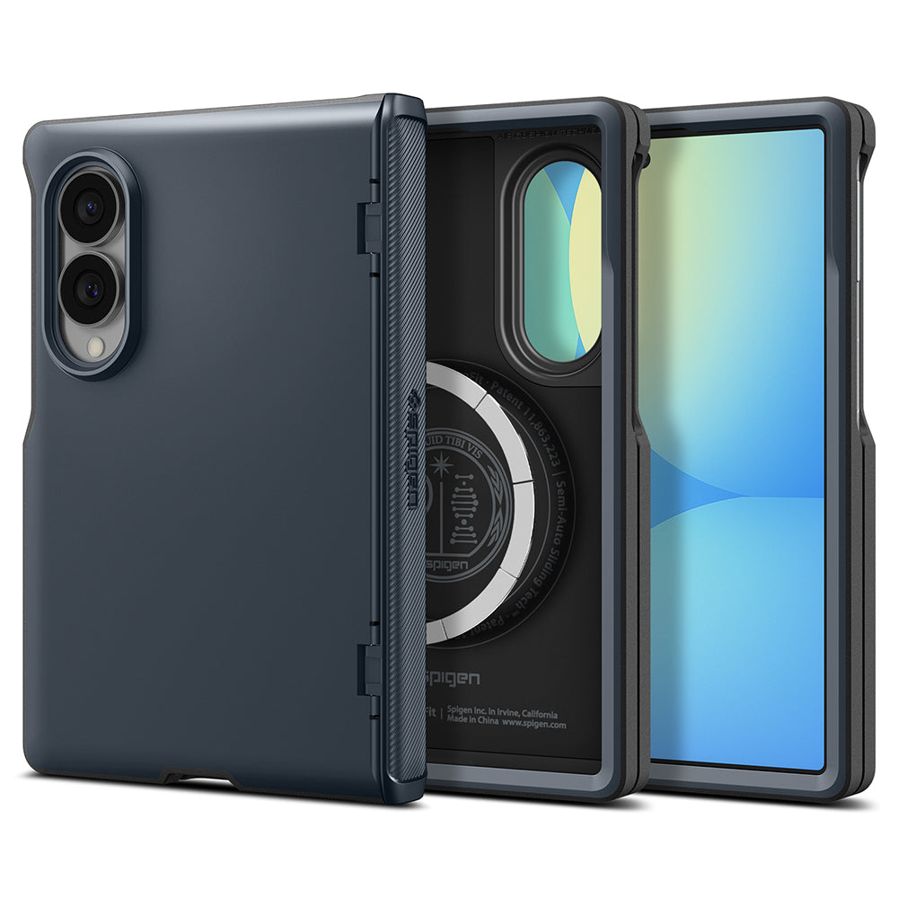 Husa MagSafe pentru Samsung Galaxy Z Fold8 F971, Spigen, Slim Armor Pro, Albastra ACS11951