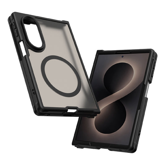 Husa MagSafe pentru Samsung Galaxy Z Fold8 F971, Techsuit, HaloFrost II, Neagra
