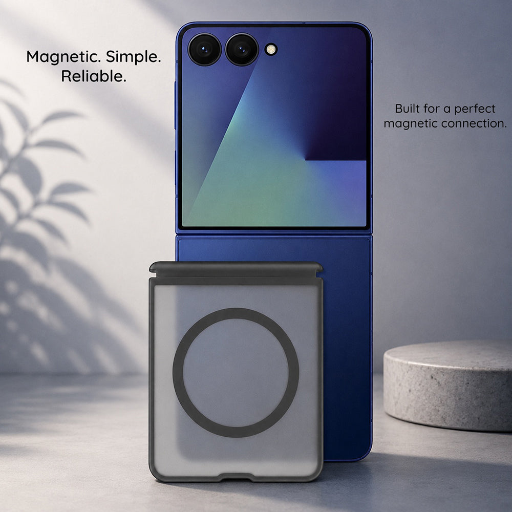 Husa MagSafe pentru Samsung Galaxy Z Fold8 F976, Blueo, Skin Friendly Anti-Drop, Gri
