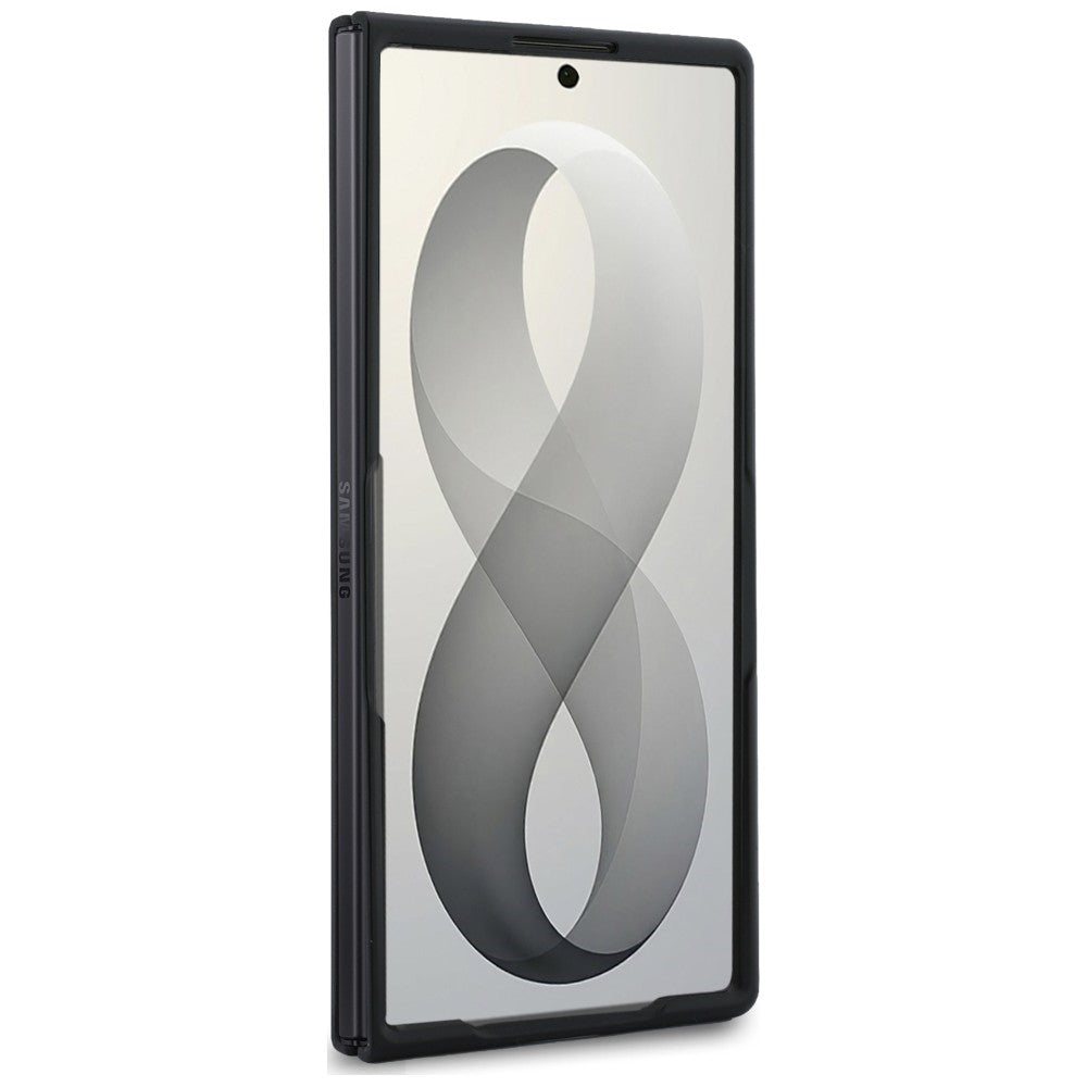Husa MagSafe pentru Samsung Galaxy Z Fold8 Ultra F976, Guess, 4G Leather Classic, Roz