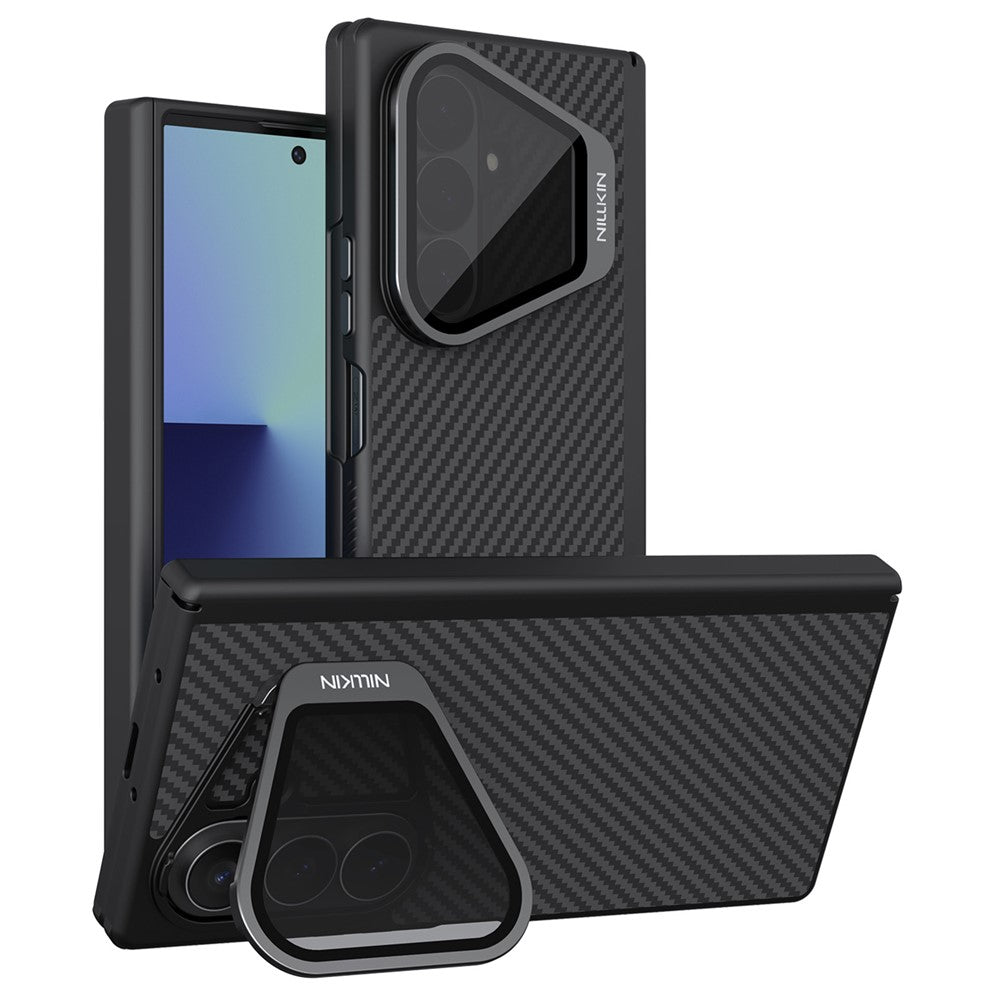 Husa MagSafe pentru Samsung Galaxy Z Fold8 Ultra F976, Nillkin, CarboProp with Transparent Black Lens Cover, Neagra