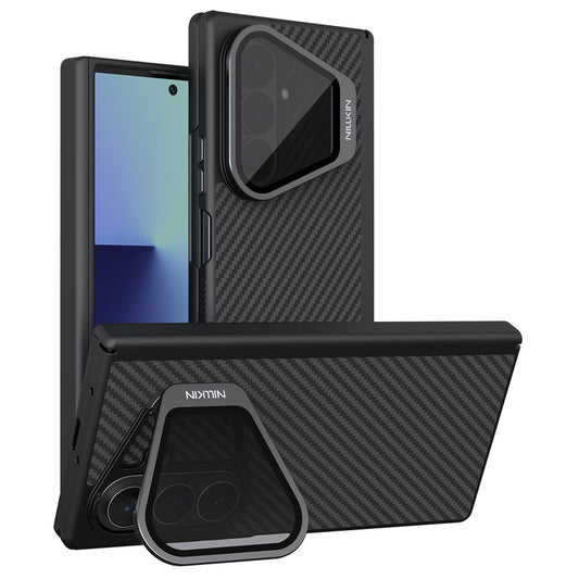 Husa MagSafe pentru Samsung Galaxy Z Fold8 Ultra F976, Nillkin, CarboProp with Transparent Black Lens Cover, Neagra