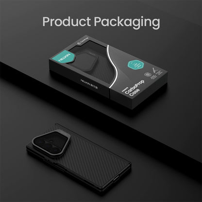 Husa MagSafe pentru Samsung Galaxy Z Fold8 Ultra F976, Nillkin, CarboProp with Transparent Black Lens Cover, Neagra