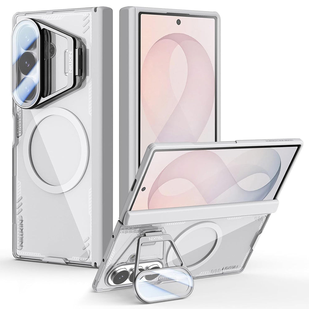 Husa MagSafe pentru Samsung Galaxy Z Fold8 Ultra F976, Nillkin, Iceblade Prop with Camera Cutout, Gri