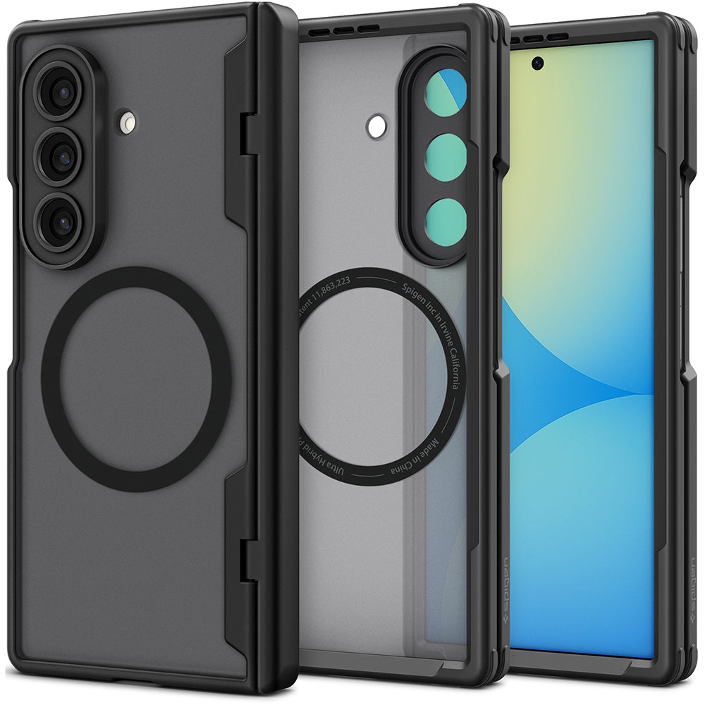 Husa MagSafe pentru Samsung Galaxy Z Fold8 Ultra F976, Spigen, Ultra Hybrid Pro, Neagra Satinata ACS12102