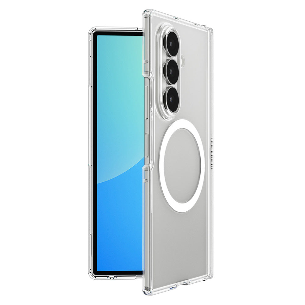 Husa MagSafe pentru Samsung Galaxy Z Fold8 Ultra F976, Spigen, Ultra Hybrid Pro, Transparenta Alba ACS11506