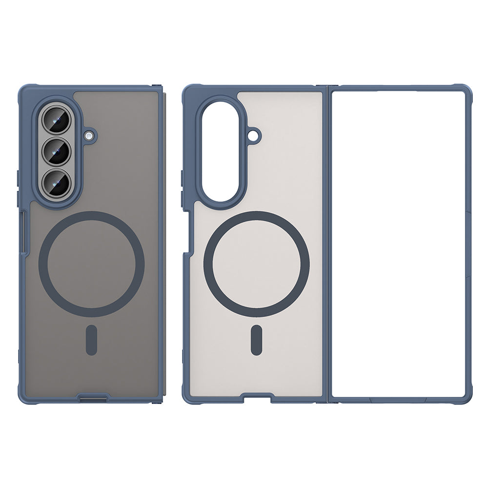 Husa MagSafe pentru Samsung Galaxy Z Fold8 Ultra F976, Techsuit, HaloFrost II, Bleumarin