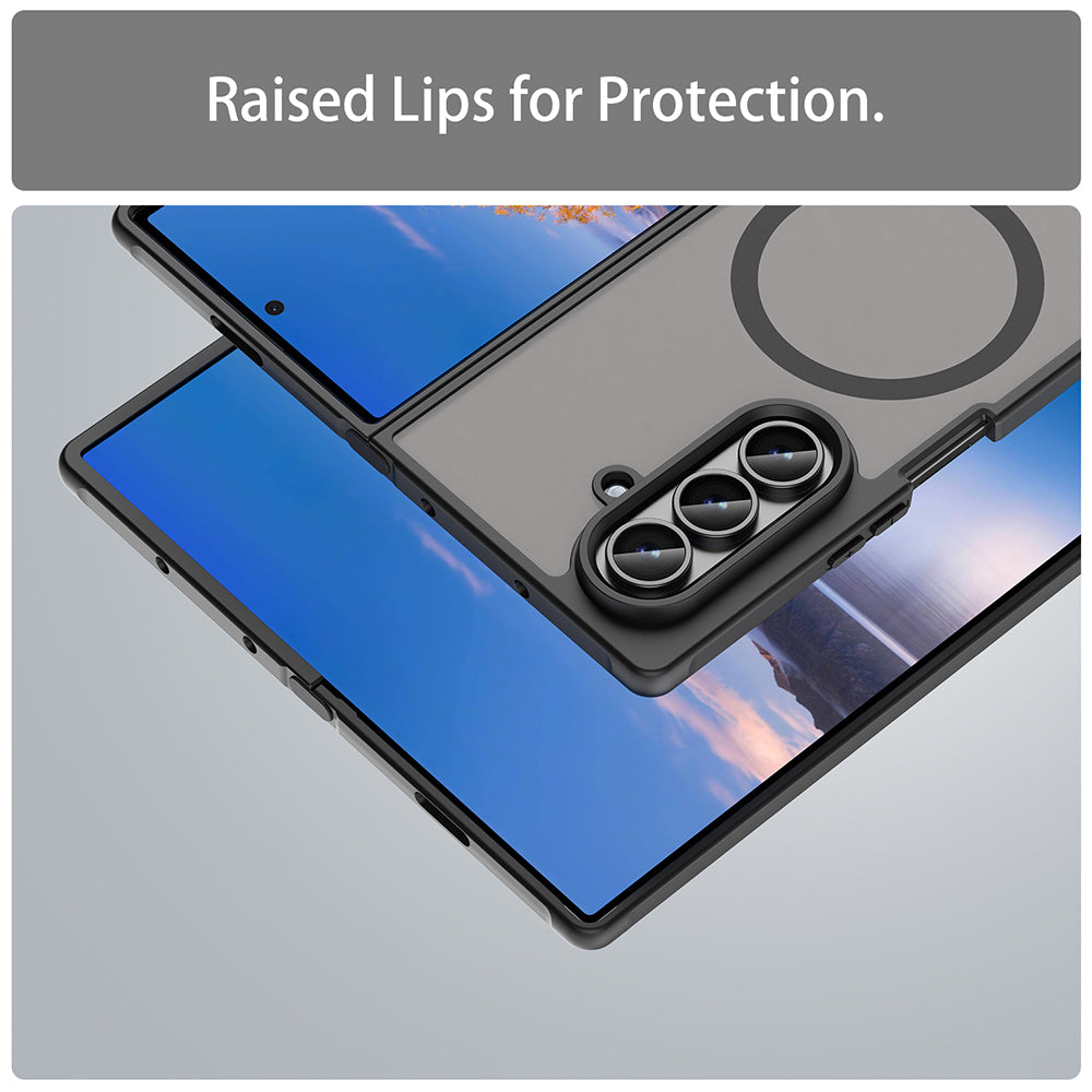 Husa MagSafe pentru Samsung Galaxy Z Fold8 Ultra F976, Techsuit, HaloFrost II, Neagra