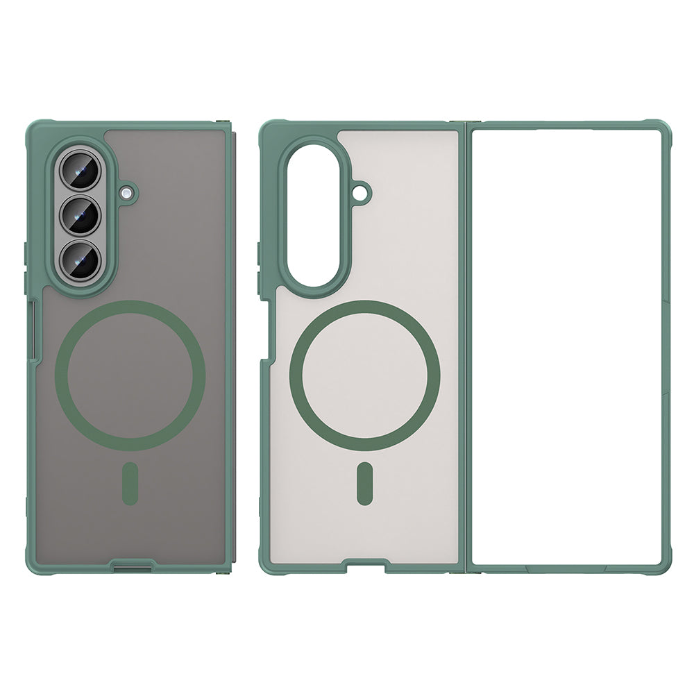 Husa MagSafe pentru Samsung Galaxy Z Fold8 Ultra F976, Techsuit, HaloFrost II, Verde