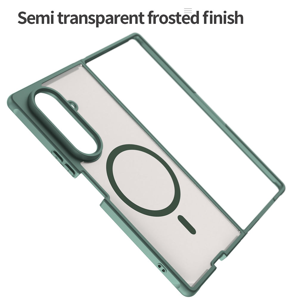 Husa MagSafe pentru Samsung Galaxy Z Fold8 Ultra F976, Techsuit, HaloFrost II, Verde