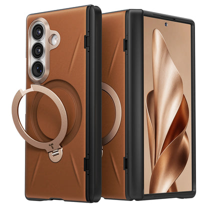 Husa MagSafe pentru Samsung Galaxy Z Fold8 Ultra F976, Torras, QPRO Leather, Maro