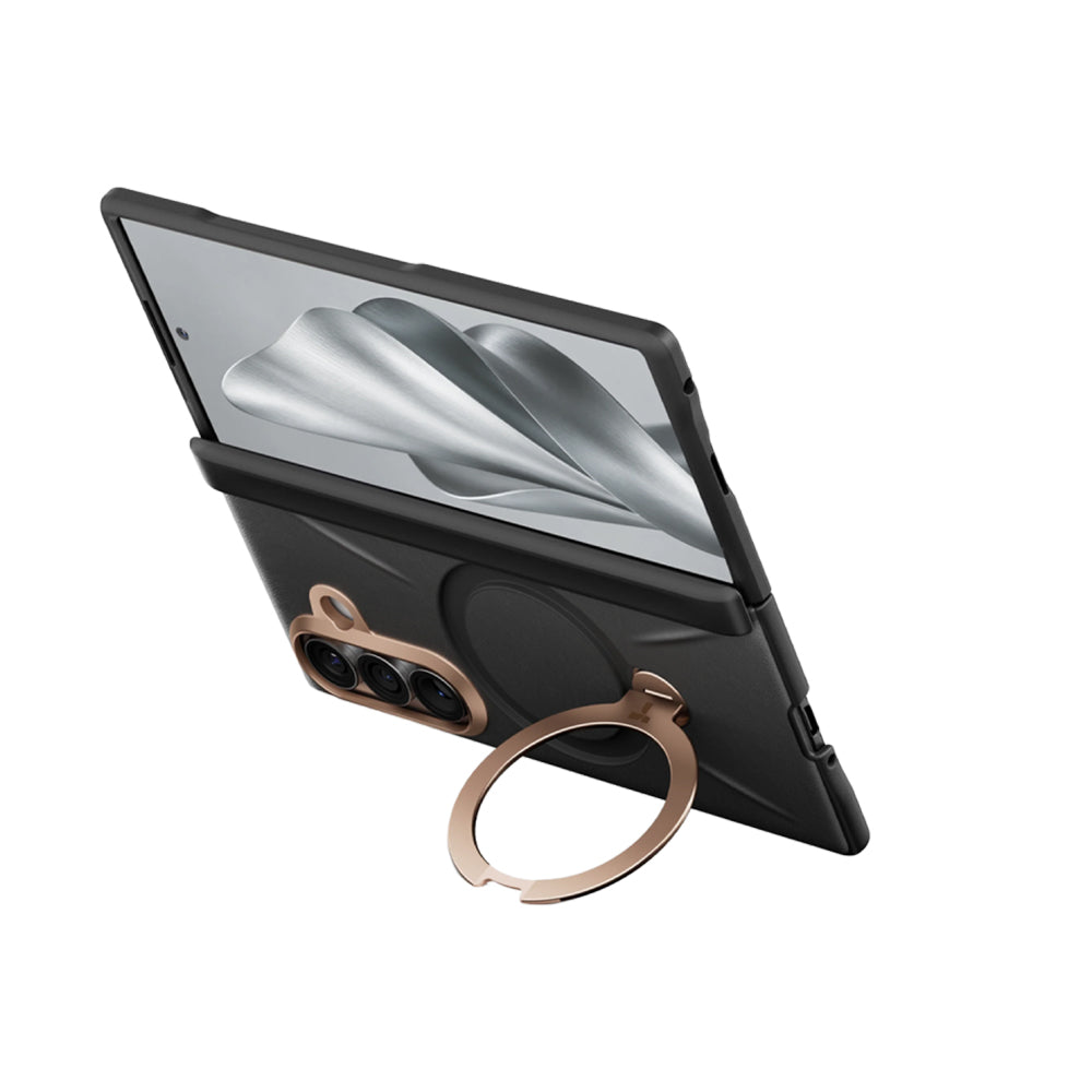 Husa MagSafe pentru Samsung Galaxy Z Fold8 Ultra F976, Torras, QPRO Leather, Neagra