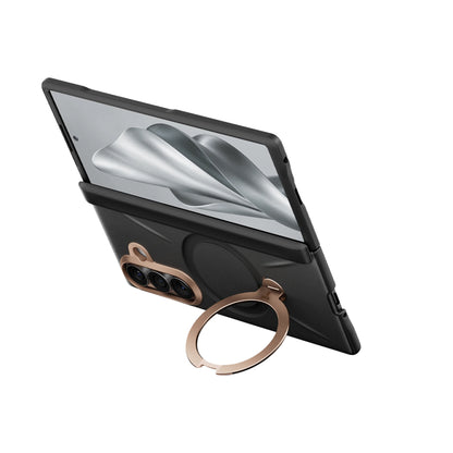 Husa MagSafe pentru Samsung Galaxy Z Fold8 Ultra F976, Torras, QPRO Leather, Neagra