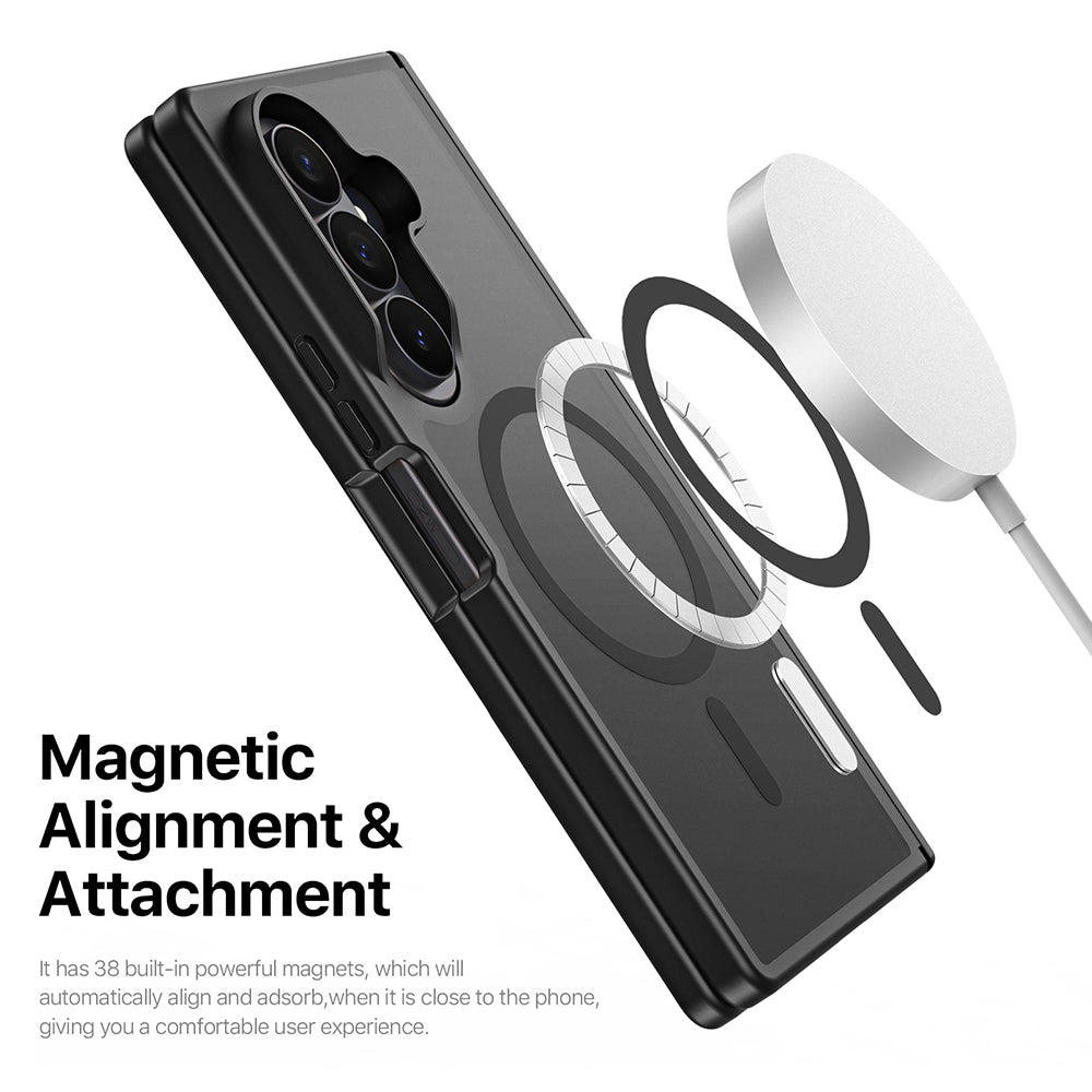 Husa MagSafe pentru Samsung Galaxy Z Fold8 Ultra F976 / Z Fold7 F966, DUX DUCIS, Yind, Neagra