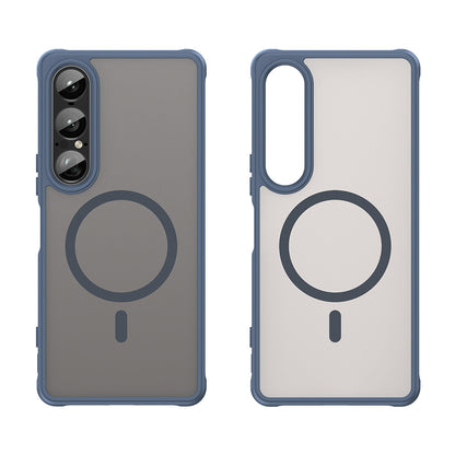 Husa MagSafe pentru Sony Xperia 1 VII, Techsuit, HaloFrost II, Bleumarin