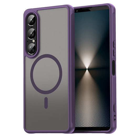 Husa MagSafe pentru Sony Xperia 1 VII, Techsuit, HaloFrost II, Mov