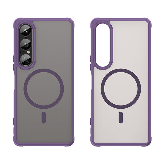 Husa MagSafe pentru Sony Xperia 1 VII, Techsuit, HaloFrost II, Mov
