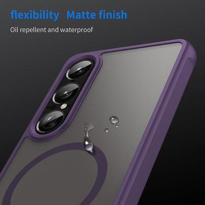 Husa MagSafe pentru Sony Xperia 1 VII, Techsuit, HaloFrost II, Mov