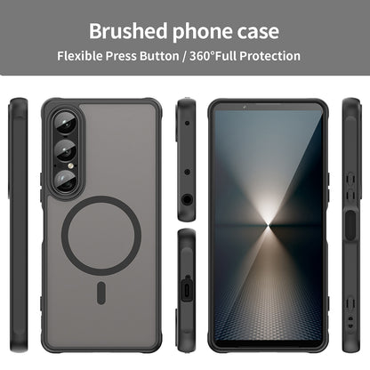 Husa MagSafe pentru Sony Xperia 1 VII, Techsuit, HaloFrost II, Neagra