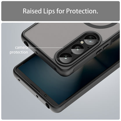 Husa MagSafe pentru Sony Xperia 1 VIII, Techsuit, HaloFrost II, Neagra