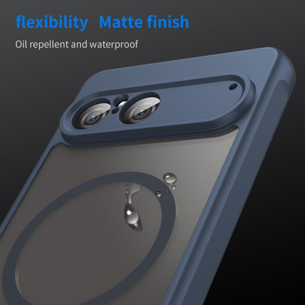 Husa MagSafe pentru Sony Xperia 10 VII, Techsuit, HaloFrost II, Bleumarin