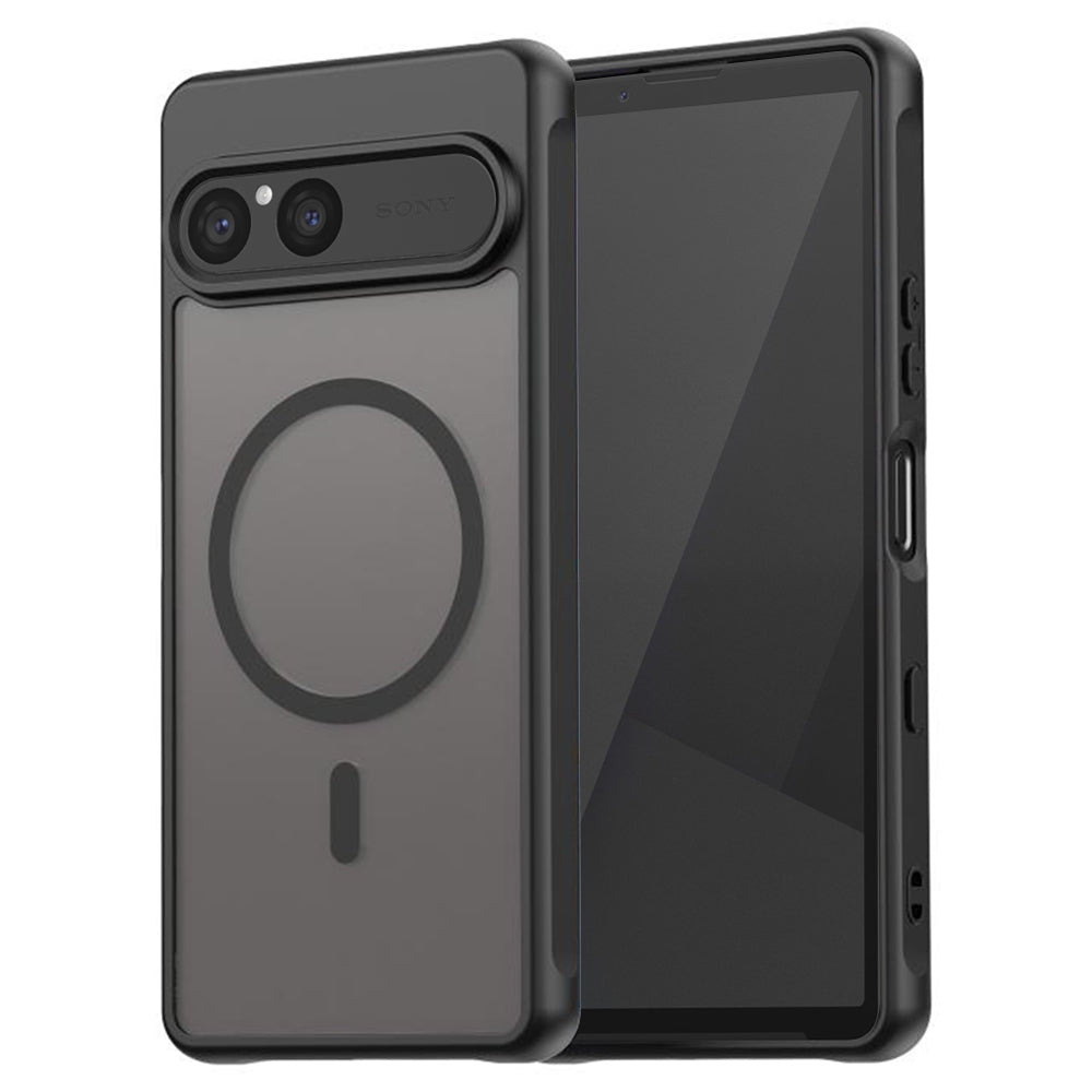 Husa MagSafe pentru Sony Xperia 10 VII, Techsuit, HaloFrost II, Neagra