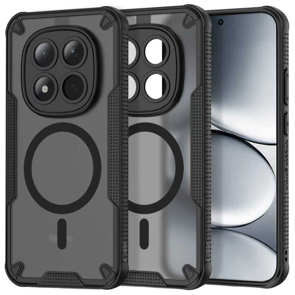 Husa MagSafe pentru Xiaomi Redmi Note 15 Pro 5G, Tech-Protect, Rugged Shield, Neagra