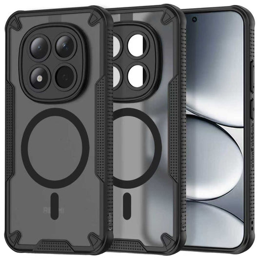 Husa MagSafe pentru Xiaomi Poco M8 Pro / Redmi Note 15 Pro+ 5G, Tech-Protect, Rugged Shield, Neagra