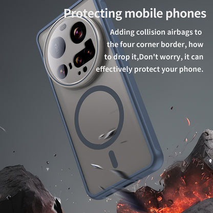 Husa MagSafe pentru Xiaomi 15 Ultra, Techsuit, HaloFrost II, Bleumarin