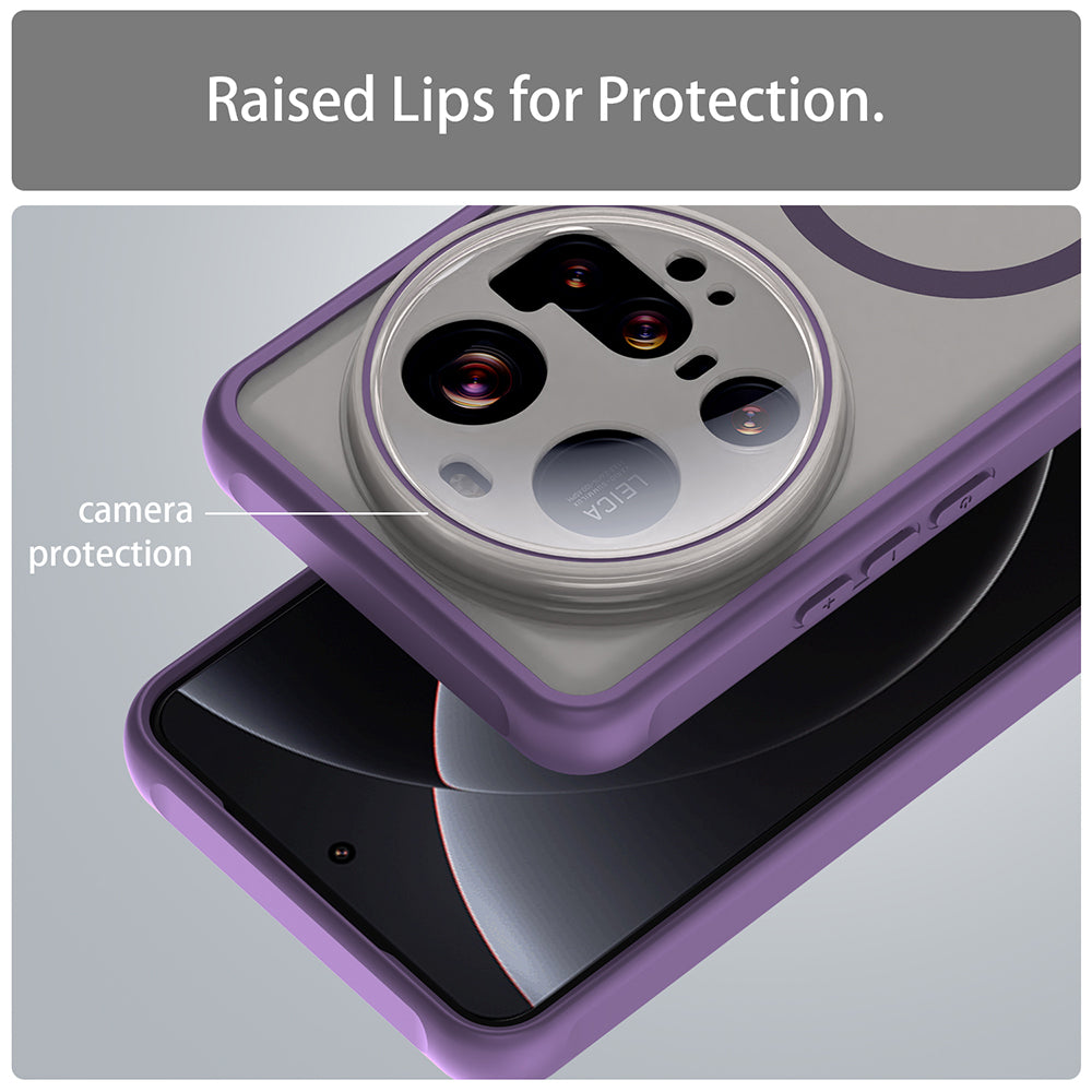 Husa MagSafe pentru Xiaomi 15 Ultra, Techsuit, HaloFrost II, Mov