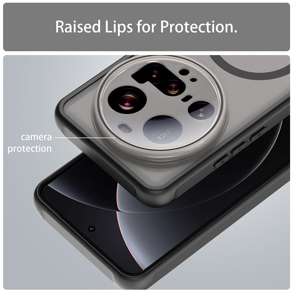 Husa MagSafe pentru Xiaomi 15 Ultra, Techsuit, HaloFrost II, Neagra