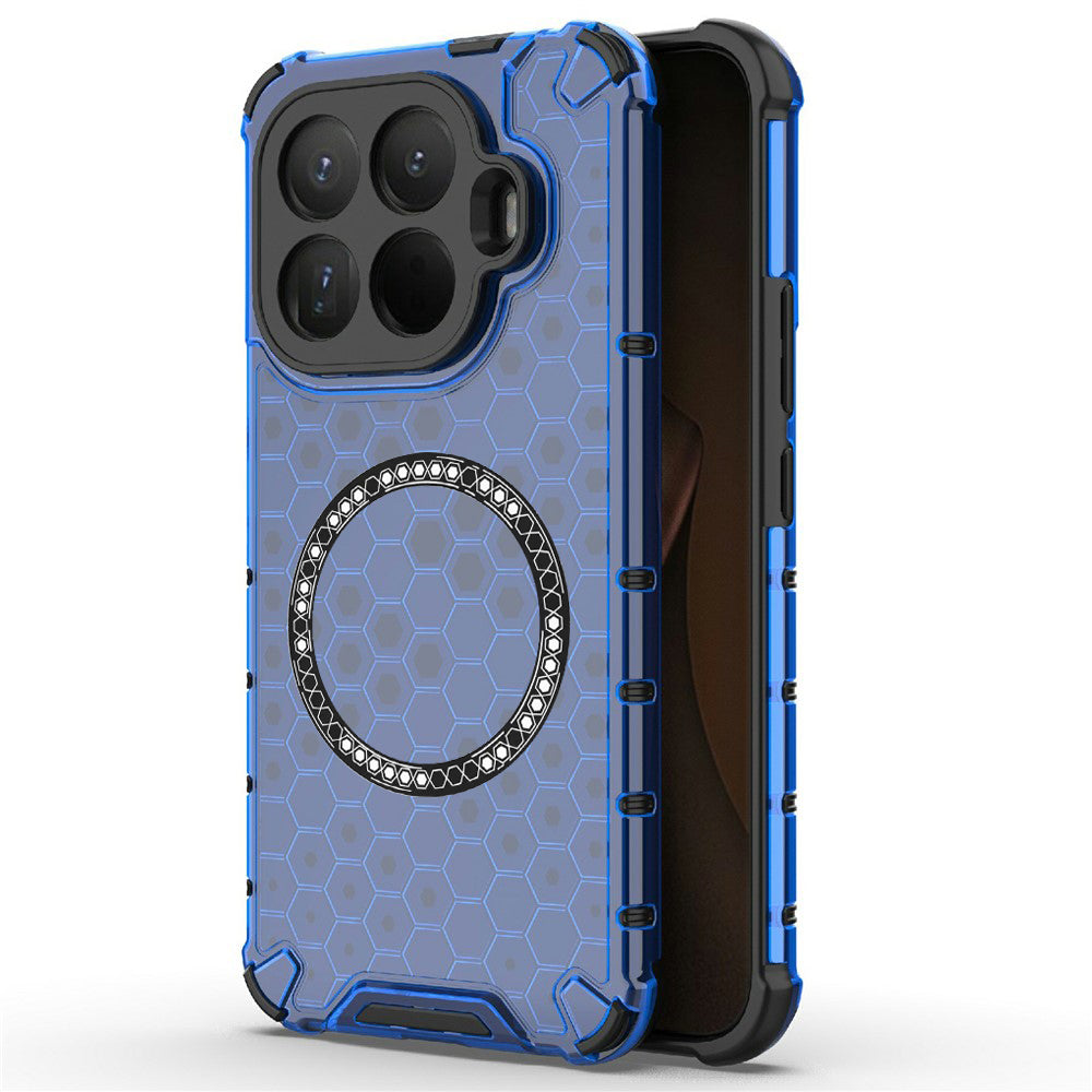 Husa MagSafe pentru Xiaomi 15T Pro, Techsuit, HoneyComb Shield, Albastra