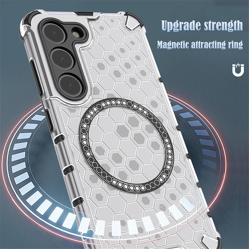 Husa MagSafe pentru Xiaomi 15T Pro, Techsuit, HoneyComb Shield, Albastra