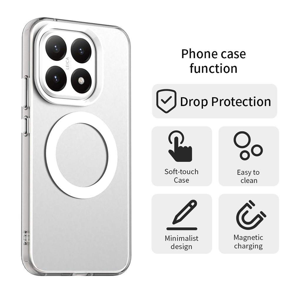 Husa MagSafe pentru Xiaomi 15T, Techsuit, CandyCase, Alba