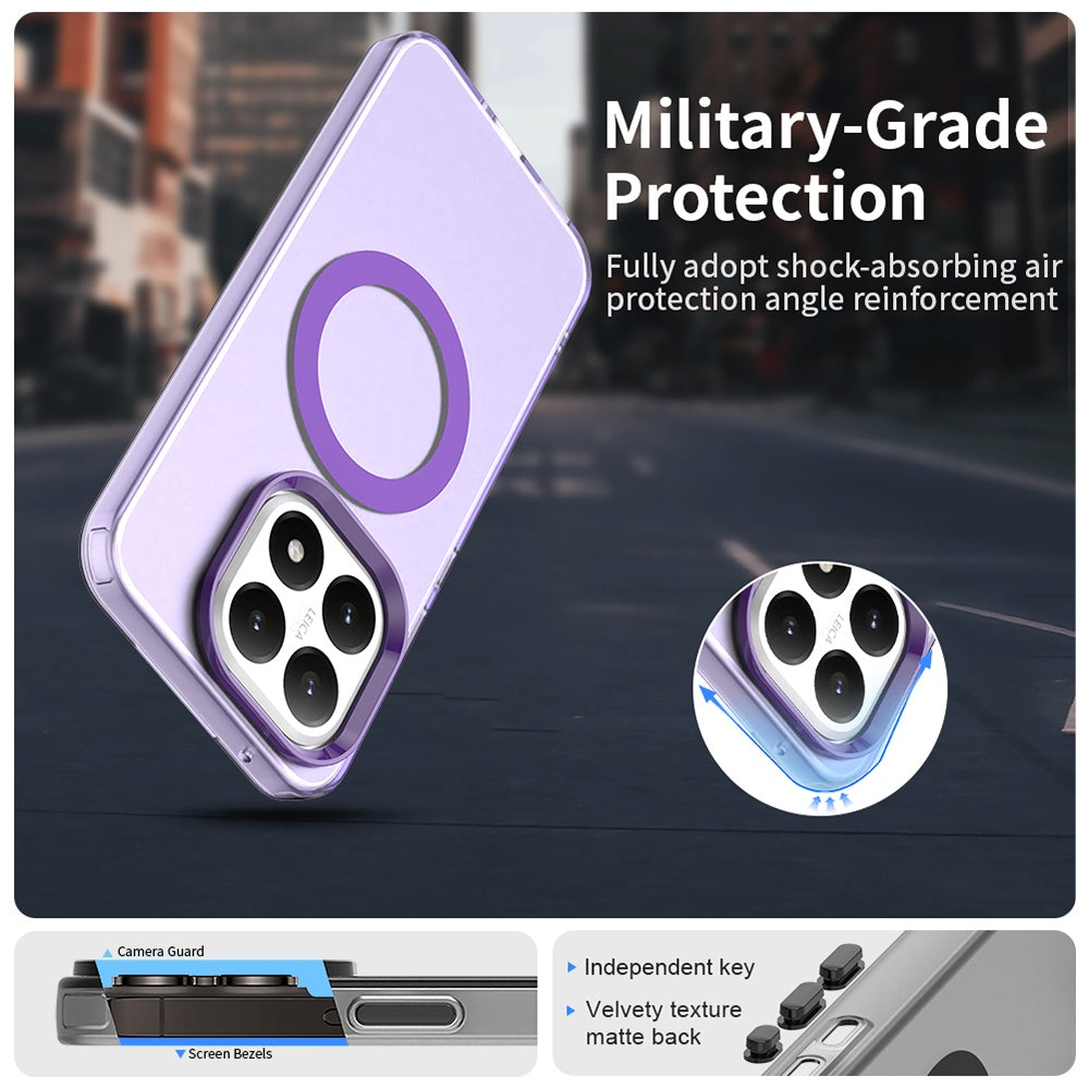 Husa MagSafe pentru Xiaomi 15T, Techsuit, CandyCase, Mov