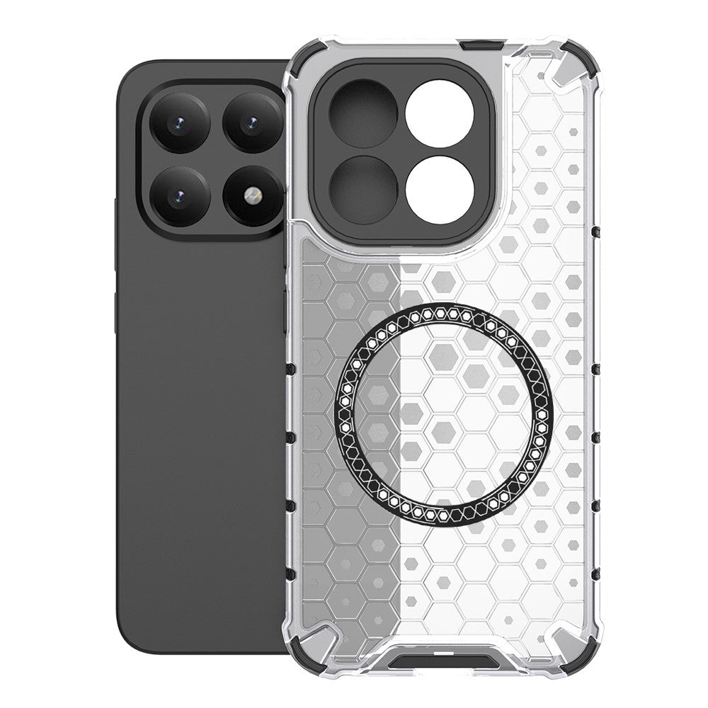 Husa MagSafe pentru Xiaomi 15T, Techsuit, HoneyComb Shield, Alba