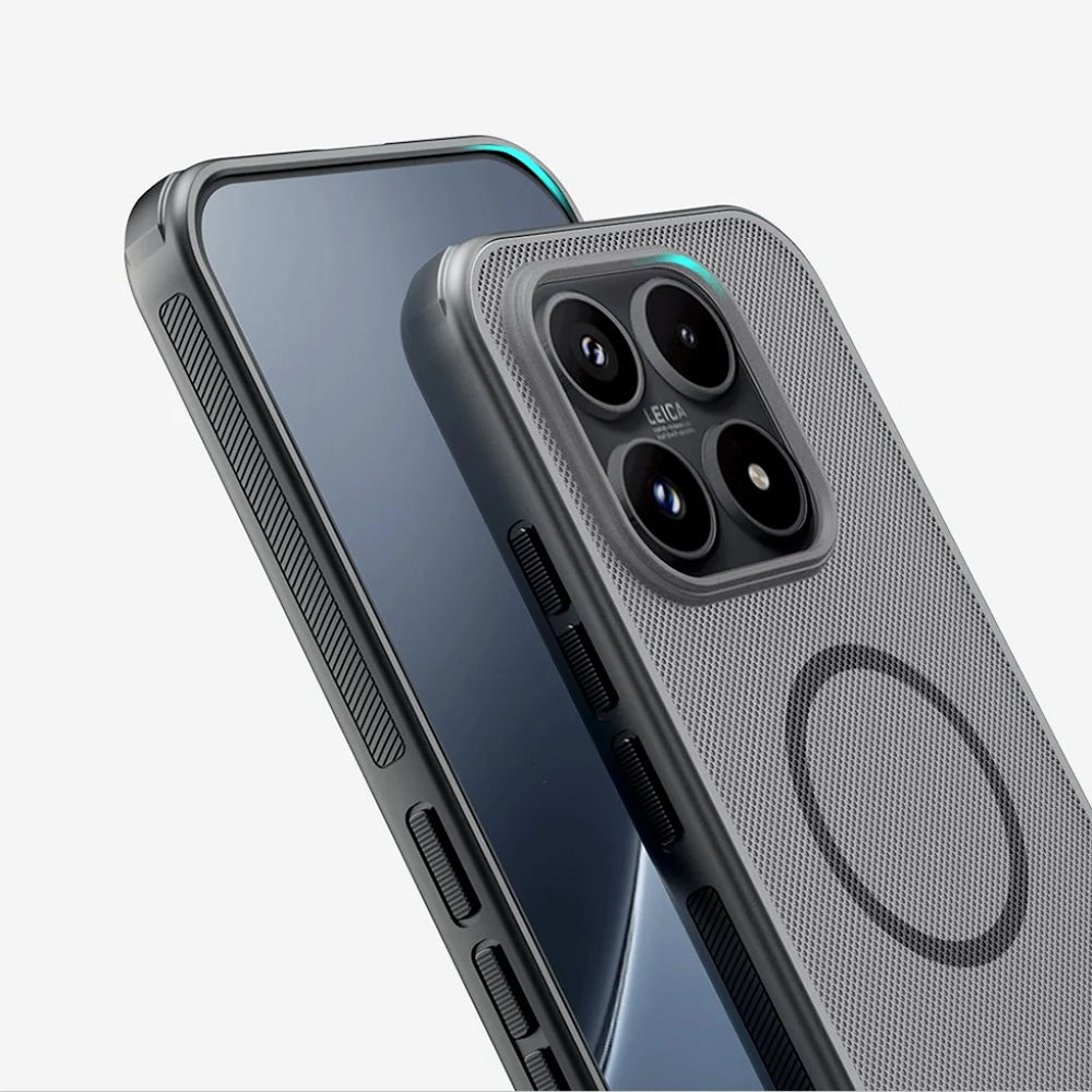Husa MagSafe pentru Xiaomi 17, Nillkin, Super Shield Pro, Neagra Transparenta