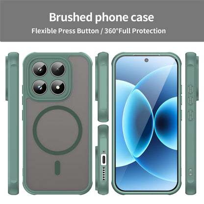 Husa MagSafe pentru Xiaomi 17, Techsuit, HaloFrost II, Verde