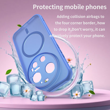 Husa MagSafe pentru Xiaomi 17 Ultra, Techsuit, HaloFrost II, Albastra