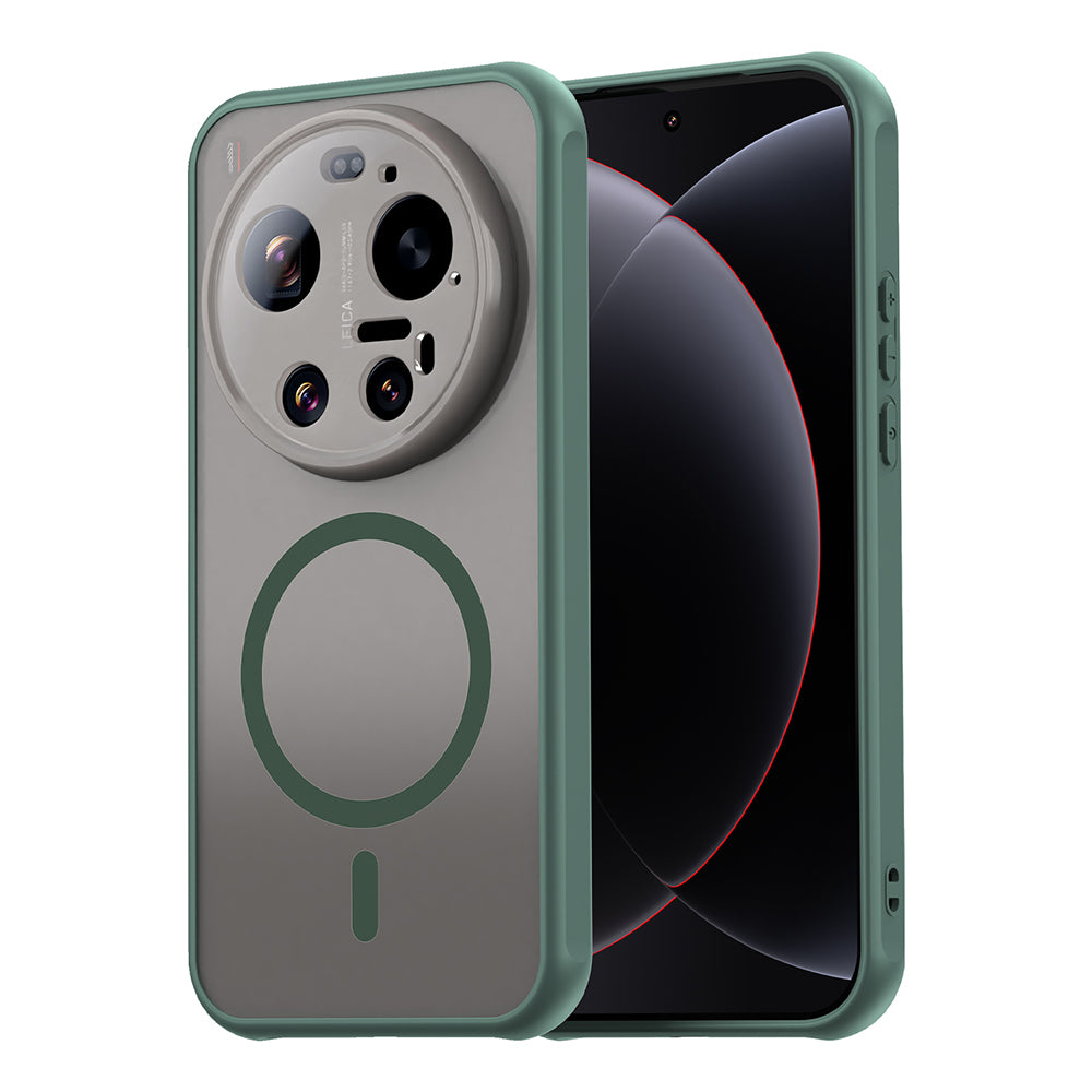Husa MagSafe pentru Xiaomi 17 Ultra, Techsuit, HaloFrost II, Verde