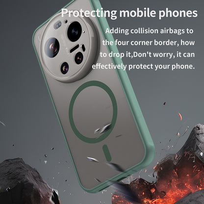 Husa MagSafe pentru Xiaomi 17 Ultra, Techsuit, HaloFrost II, Verde