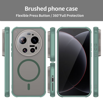 Husa MagSafe pentru Xiaomi 17 Ultra, Techsuit, HaloFrost II, Verde