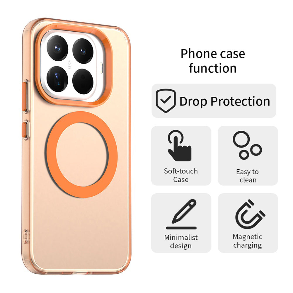 Husa MagSafe pentru Xiaomi 17T Pro, Techsuit, CandyCase, Portocalie