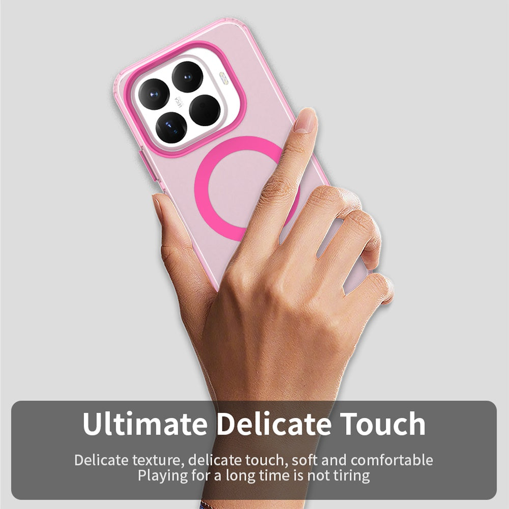 Husa MagSafe pentru Xiaomi 17T Pro, Techsuit, CandyCase, Roz