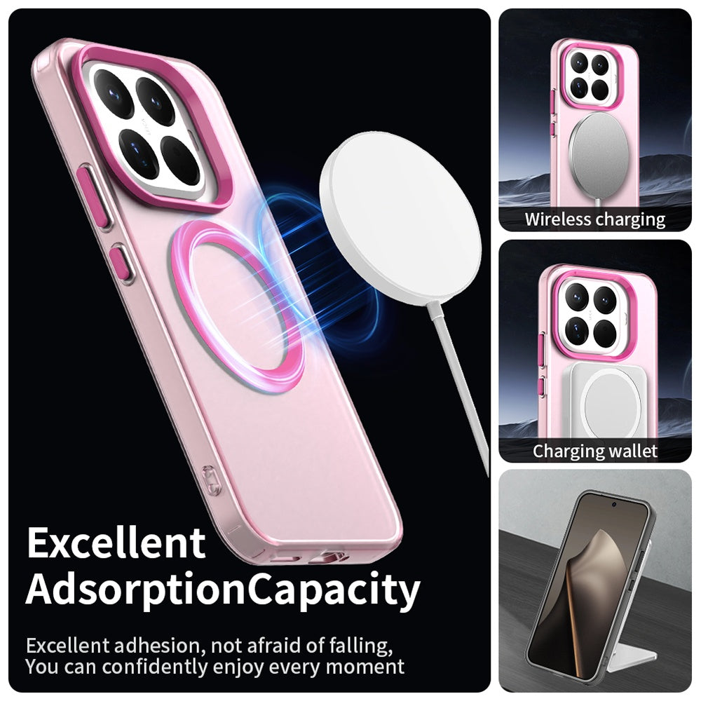 Husa MagSafe pentru Xiaomi 17T Pro, Techsuit, CandyCase, Roz