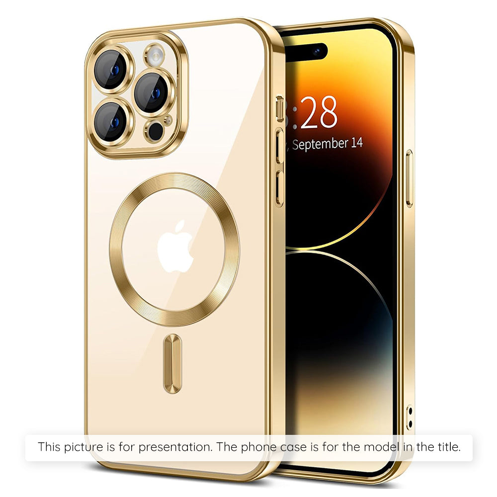 Husa MagSafe pentru Xiaomi 17T Pro, Techsuit, Luxury Crystal, Aurie