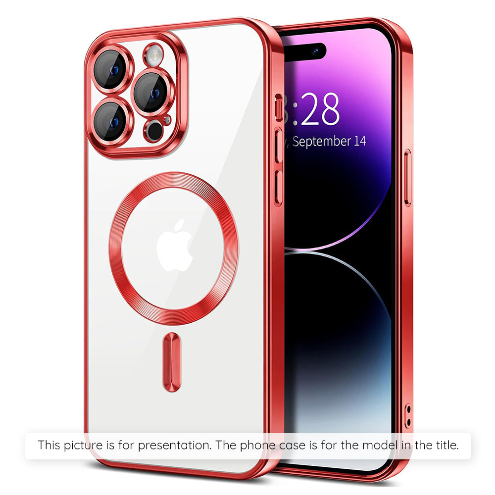 Husa MagSafe pentru Xiaomi 17T Pro, Techsuit, Luxury Crystal, Rosie
