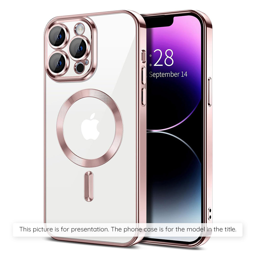 Husa MagSafe pentru Xiaomi 17T Pro, Techsuit, Luxury Crystal, Roz