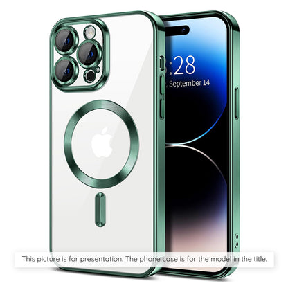 Husa MagSafe pentru Xiaomi 17T Pro, Techsuit, Luxury Crystal, Verde Inchis