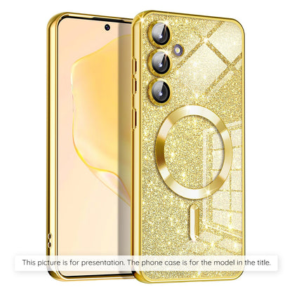 Husa MagSafe pentru Xiaomi 17T Pro, Techsuit, Luxury Glitter, Aurie